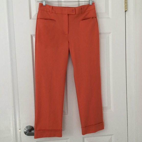 Betabrand Pants - Betabrand Crop Lite Dress Yoga Pants in Coral